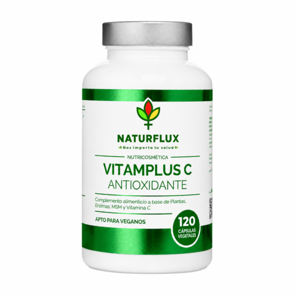 VITAMPLUS C - Vitamina C con complejo vegetal digestivo y antioxidante - 120 cápsulas