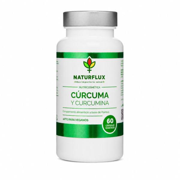 CÚRCUMA 95% de Curcumina con Pimienta Negra y Jengibre. 60 cápsulas