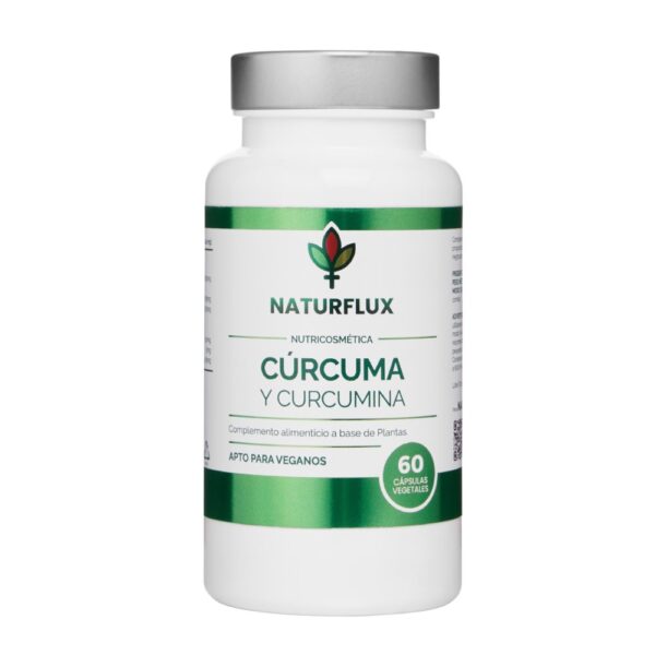 CÚRCUMA 95% de Curcumina con Pimienta Negra y Jengibre. 60 cápsulas