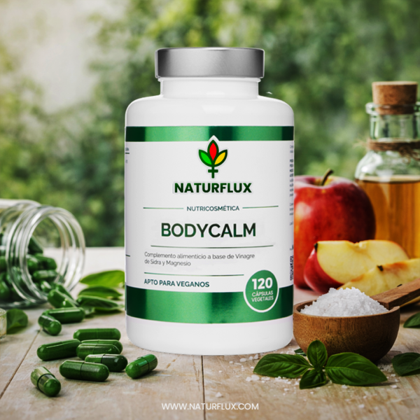 BODYCALM. Relajante natural que ayuda a reducir el estrés y la ansiedad. Para un descanso reparador y profundo. 120 cápsulas