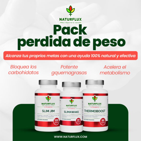 PACK PÉRDIDA DE PESO: Thermoboost, Slim Jim y Slimawake