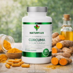 CÚRCUMA 95% de Curcumina con Pimienta Negra y Jengibre. 60 cápsulas