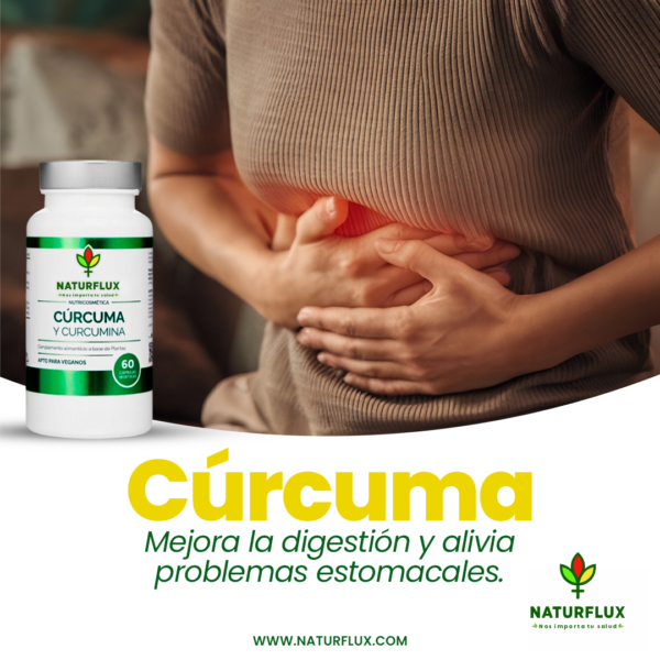 CÚRCUMA 95% de Curcumina con Pimienta Negra y Jengibre. 60 cápsulas