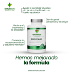 BODYCALM. Relajante natural que ayuda a reducir el estrés y la ansiedad. Para un descanso reparador y profundo. 120 cápsulas