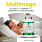 Multivitamínico MULTI MEGA mas de 40 Vitaminas y Minerales en una sola cápsula.