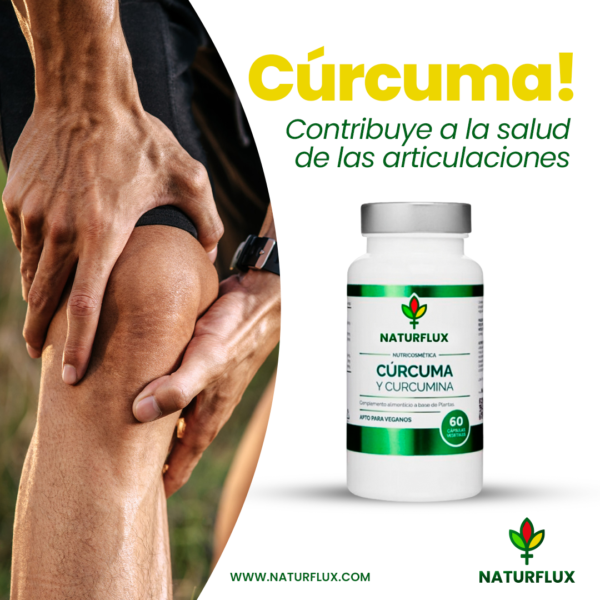 CÚRCUMA 95% de Curcumina con Pimienta Negra y Jengibre. 60 cápsulas