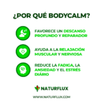 BODYCALM. Relajante natural que ayuda a reducir el estrés y la ansiedad. Para un descanso reparador y profundo. 120 cápsulas
