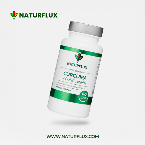 CÚRCUMA 95% de Curcumina con Pimienta Negra y Jengibre. 60 cápsulas