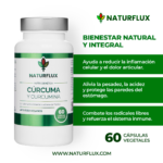 CÚRCUMA 95% de Curcumina con Pimienta Negra y Jengibre. 60 cápsulas