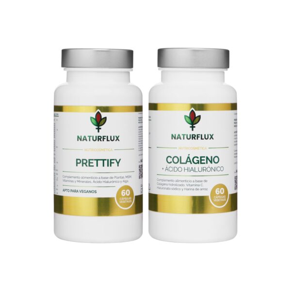 PACK REJUVENECEDOR ANTIARRUGAS. Prettify y Colágeno con Ácido Hialurónico + Vit. C