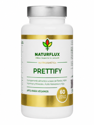 PRETTIFY Rejuvenecedor Antiarrugas. Revitaliza, Hidrate y Tonifica la piel. 60 Capsulas vegetales